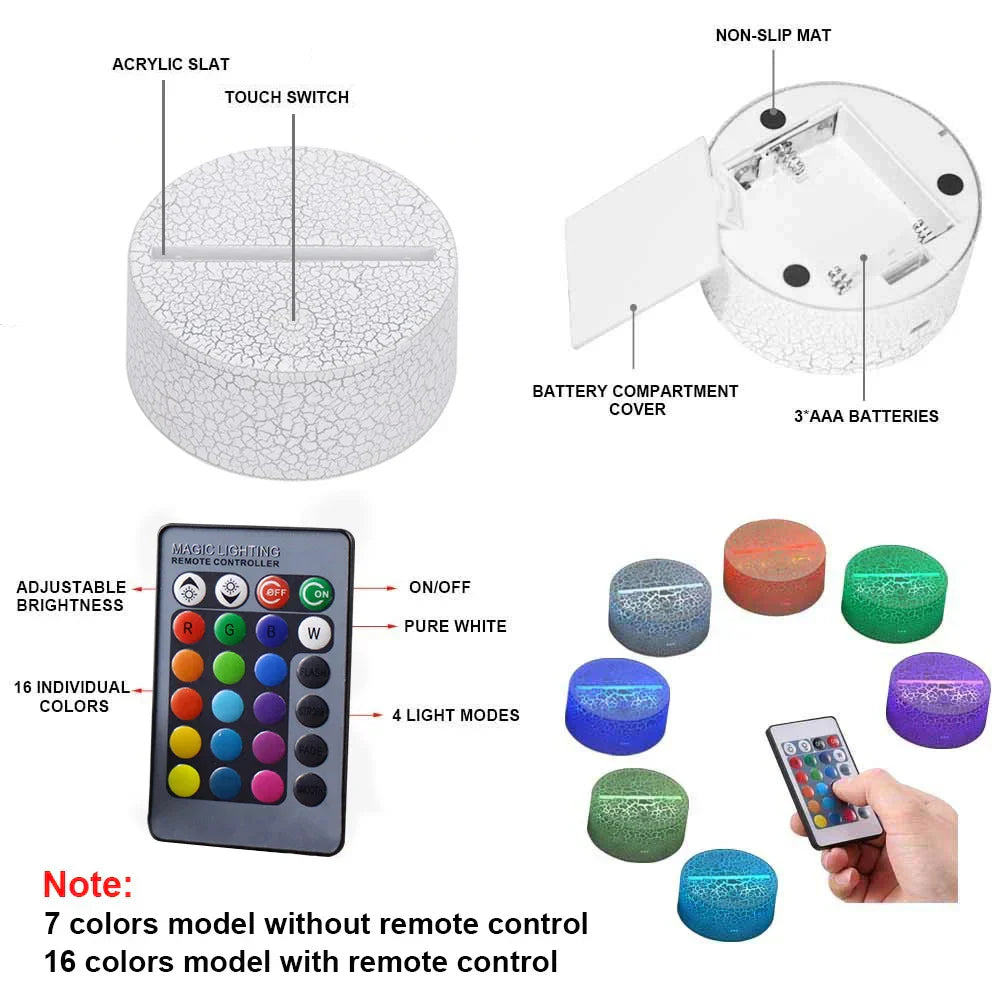 MagicColor - Peacock Dream Night Light LED 3D Lamp