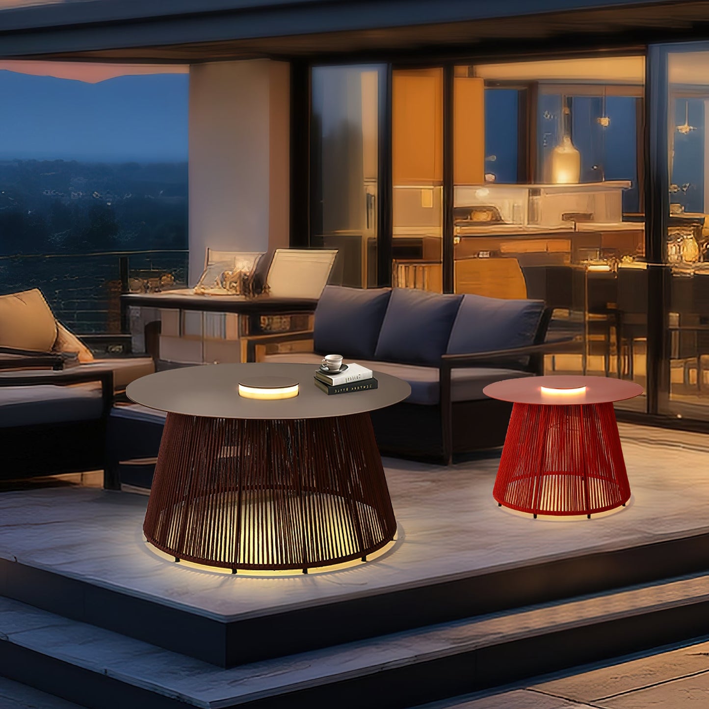Nit Outdoor Portable Solar Floor Lamp - LED, Waterproof, Dimmable
