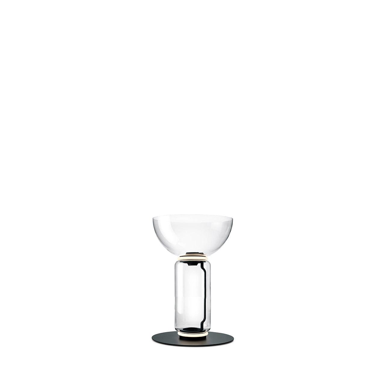 Bamboo Glass Floor Lamp with Integrated LED Light, Stylish Design