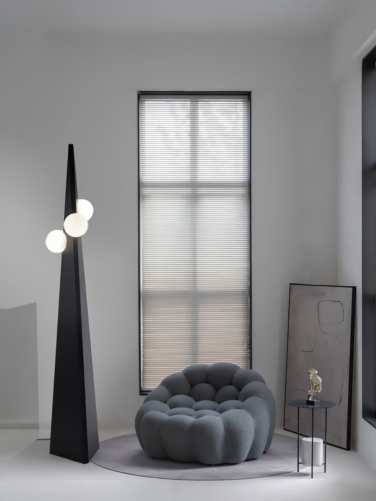 Noir Roy Floor Lamp - Modern LED Steel Design - Indoor Use