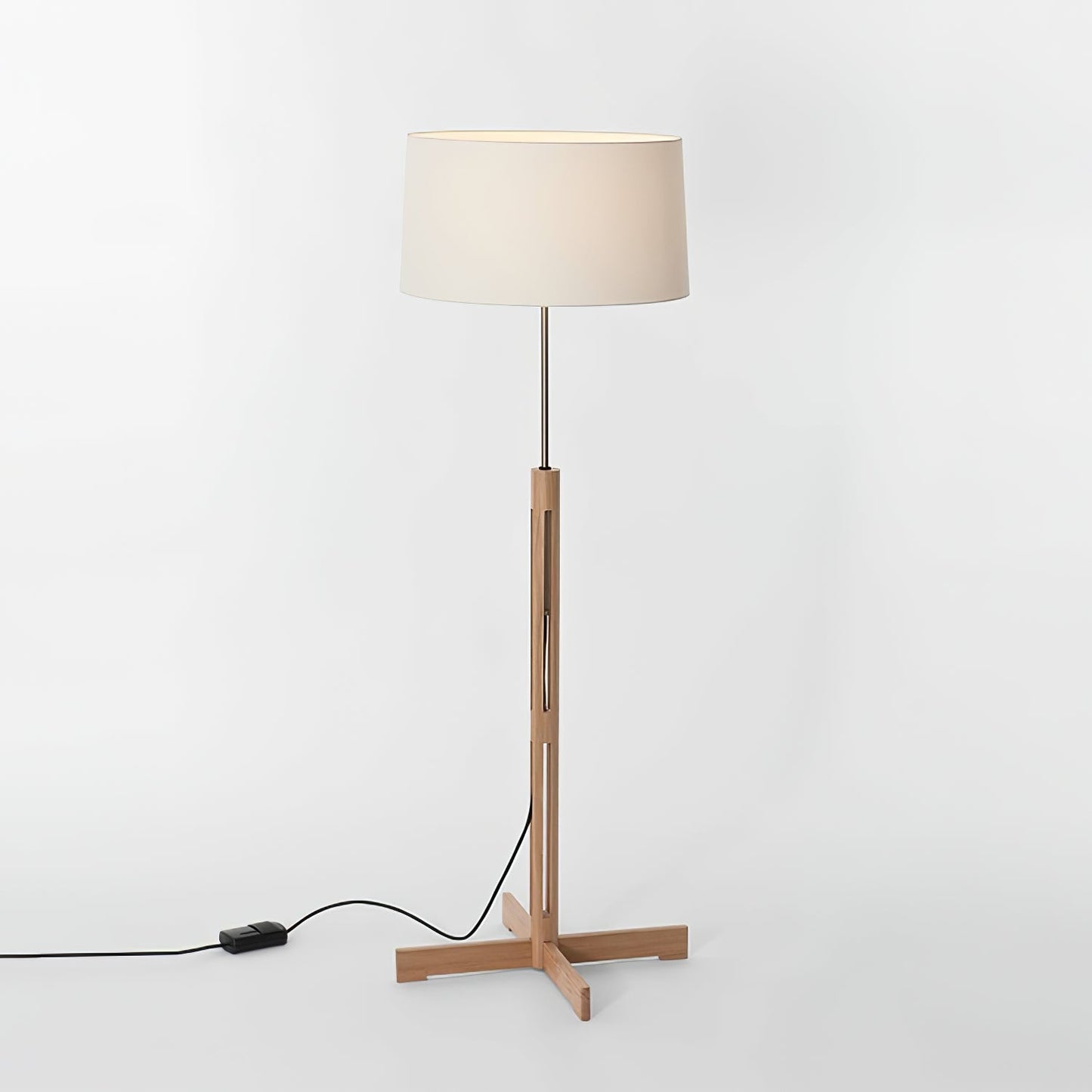 Nordic Frame Floor Lamp - LED Wooden Design for Indoors
