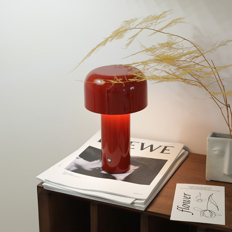 Italian Inspired Mushroom Cordless Table Lamp – Sleek & Modern LED Lighting