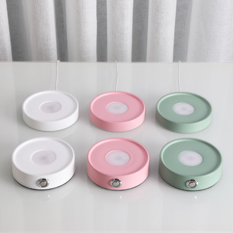Modern Round USB Rechargeable LED Mood Light Table Lamp