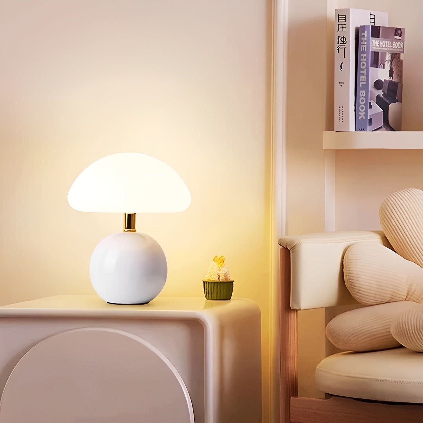 Lampe - Cozy Mushroom Table Lamp with LED Light