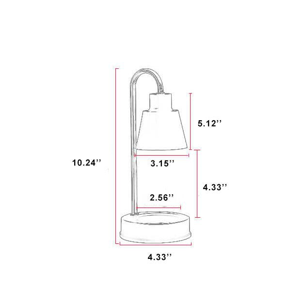 Kreative Aroma Candle 1-Light Metal Dome Table Lamp