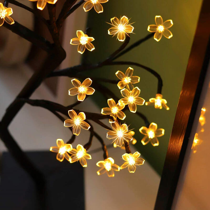 48 Blossom Cherry Blossom Tree Light USB LED Table Lamp