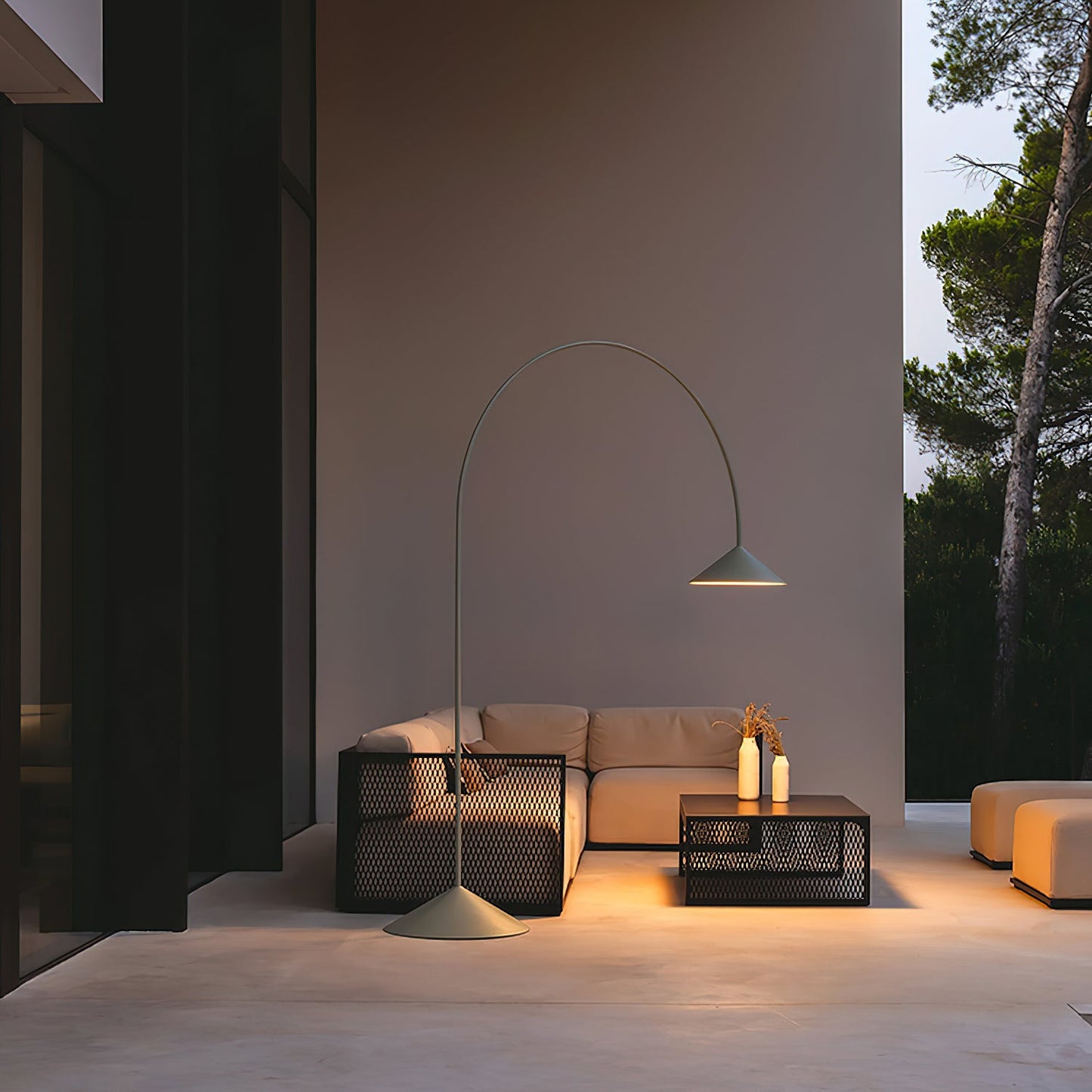 Arc Out Floor Lamp with LED Light - Modern Indoor Lighting