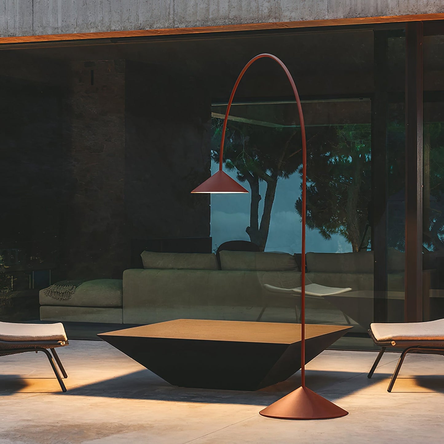 Arc Out Floor Lamp with LED Light - Modern Indoor Lighting