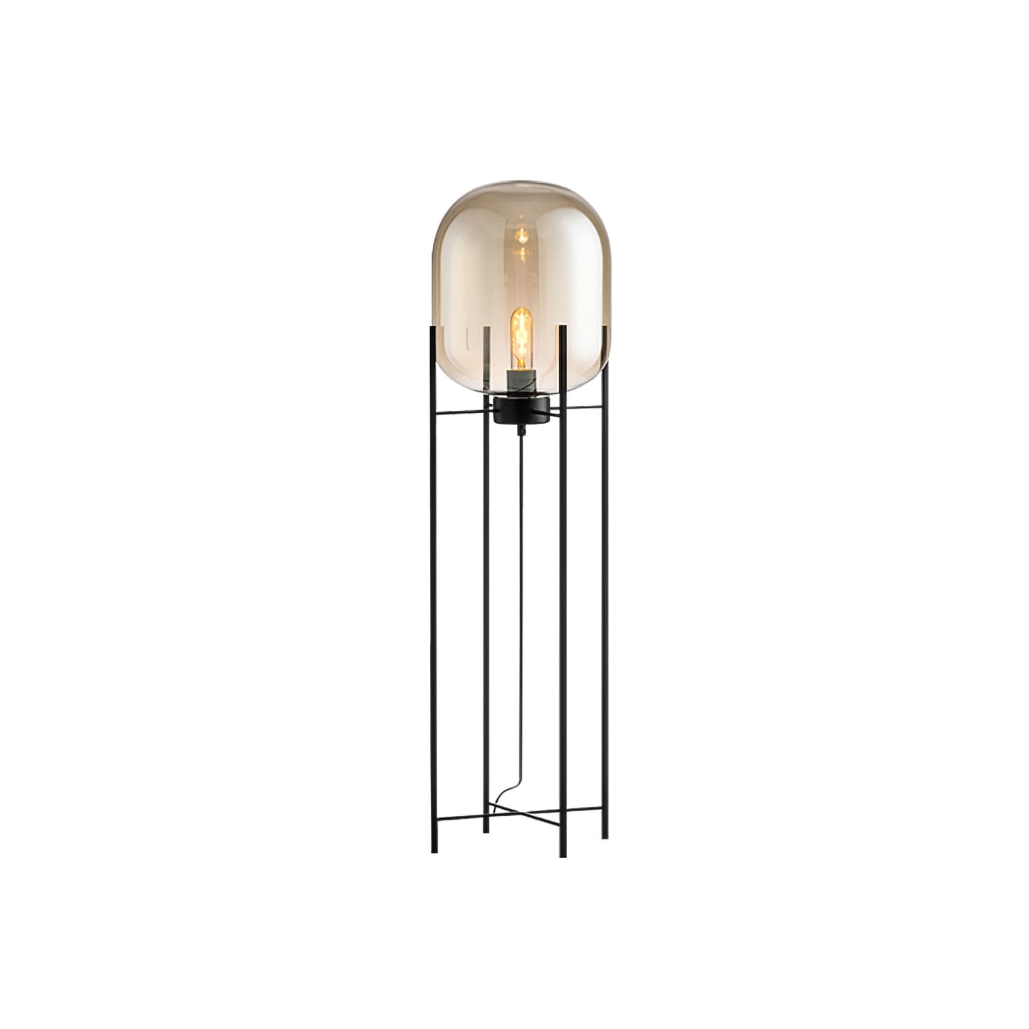 Oda Floor Lamp with Hand Blown Glass, LED, Indoor Use