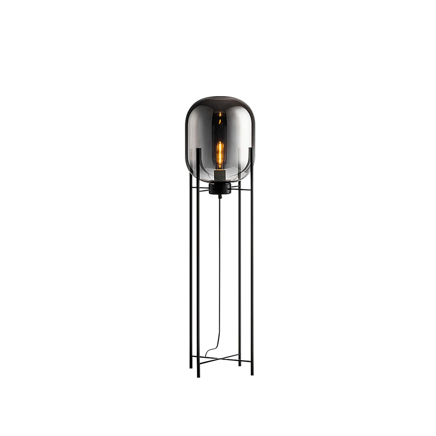 Oda Floor Lamp with Hand Blown Glass, LED, Indoor Use