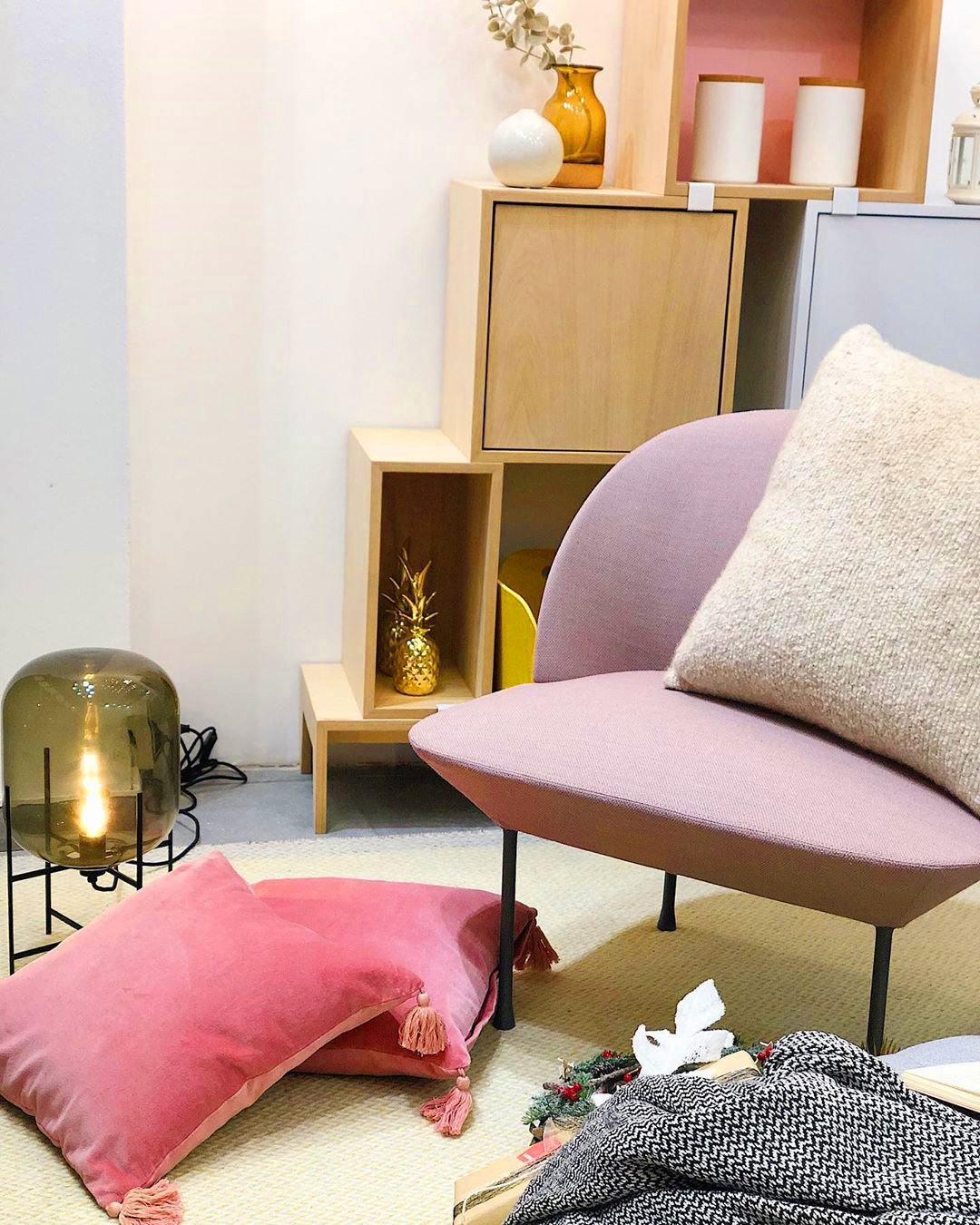 Oda Floor Lamp with Hand Blown Glass, LED, Indoor Use