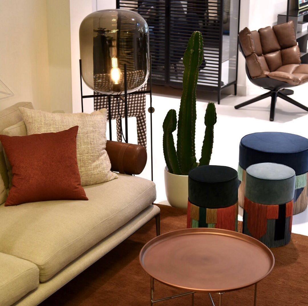 Oda Floor Lamp with Hand Blown Glass, LED, Indoor Use