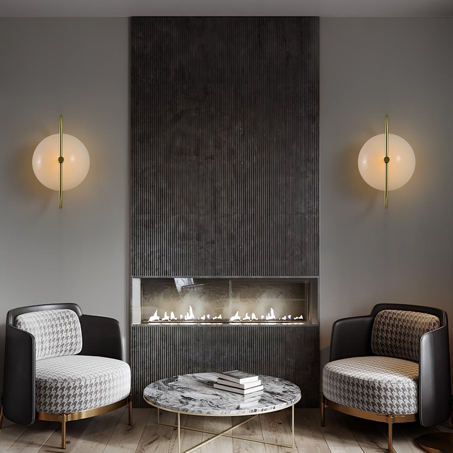 Odeon Wall Lamp - Modern Gold Design, LED, Indoor Lighting