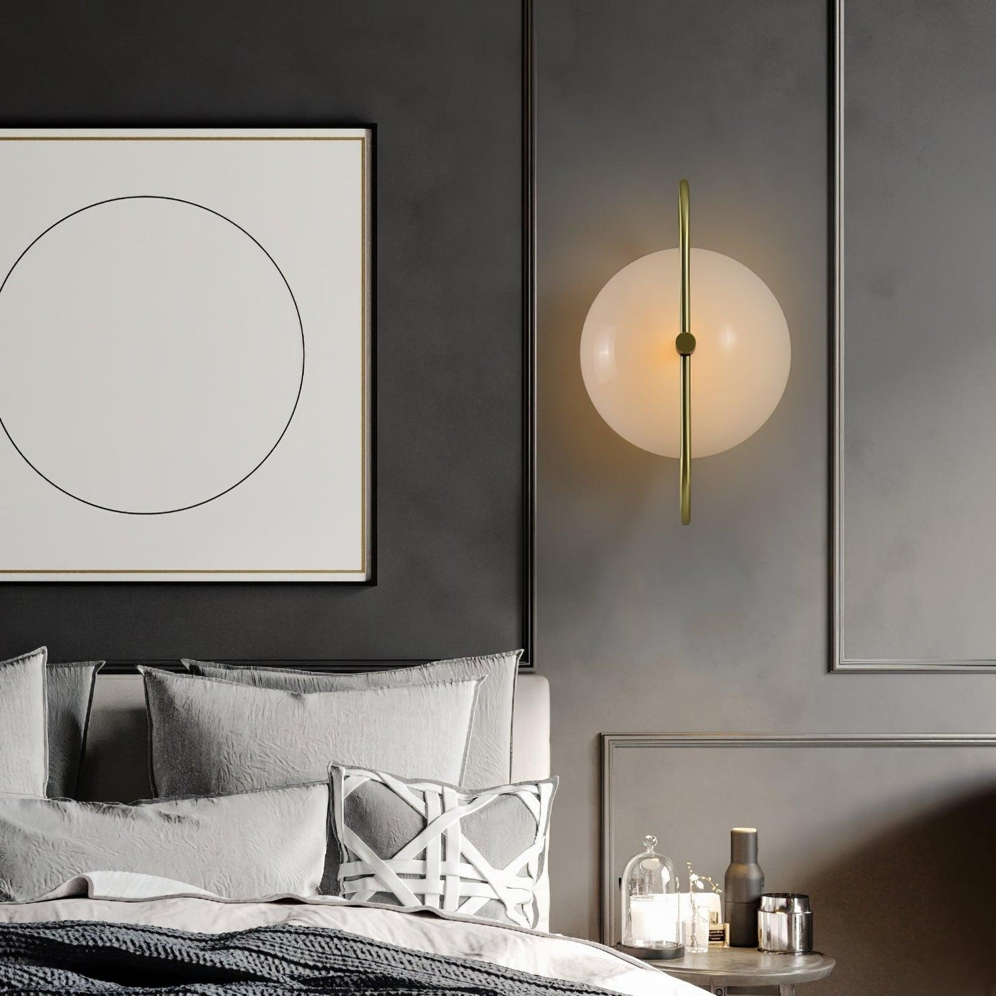 Odeon Wall Lamp - Modern Gold Design, LED, Indoor Lighting