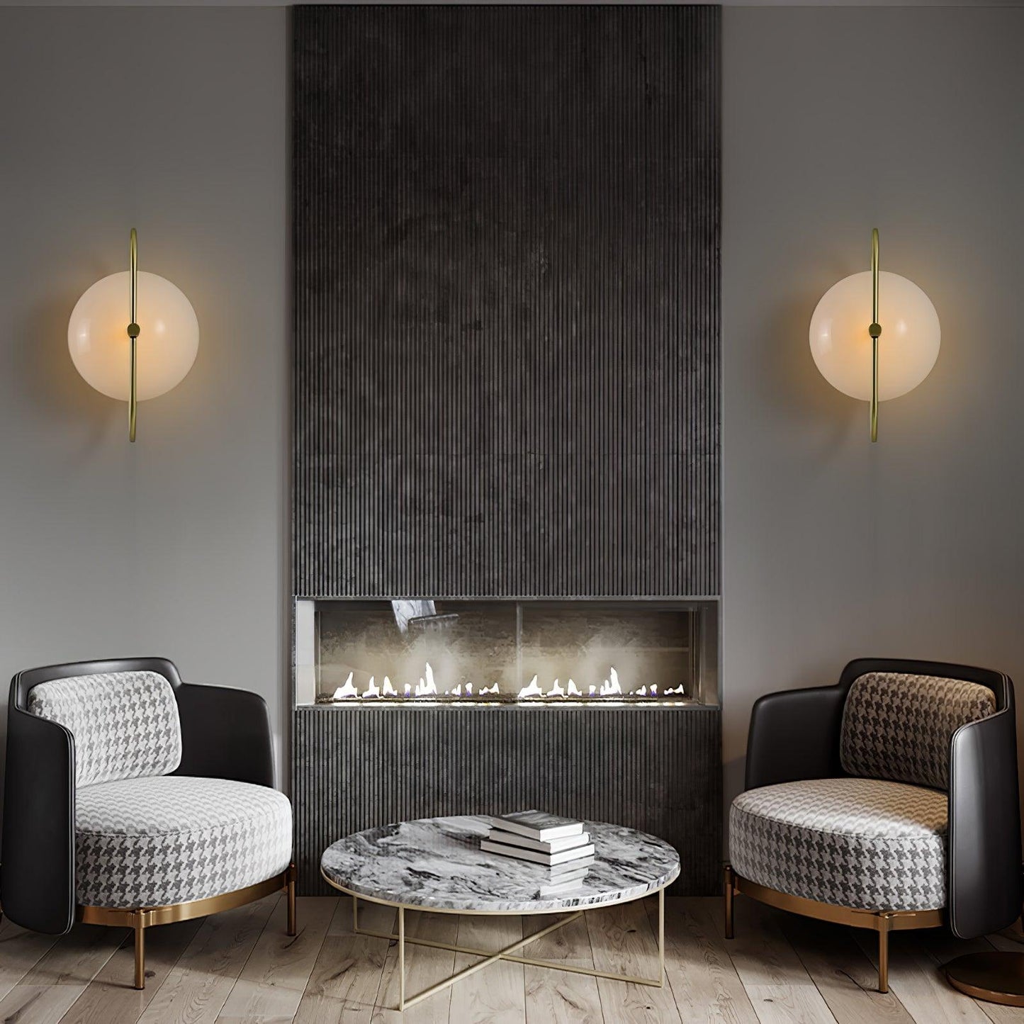 Odeon Wall Lamp - Modern Gold Design, LED, Indoor Lighting