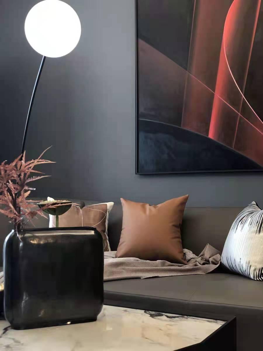 Opal Arc Floor Lamp with LED, Black Metal, Indoor Use
