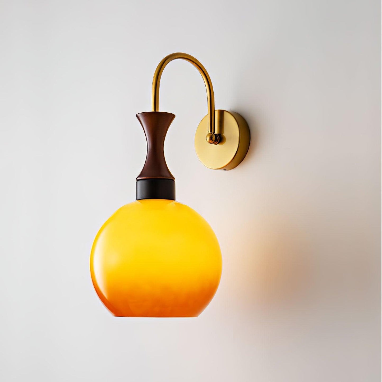 Orbique Wall Sconce LED Light Fixture - Modern Glass Shade