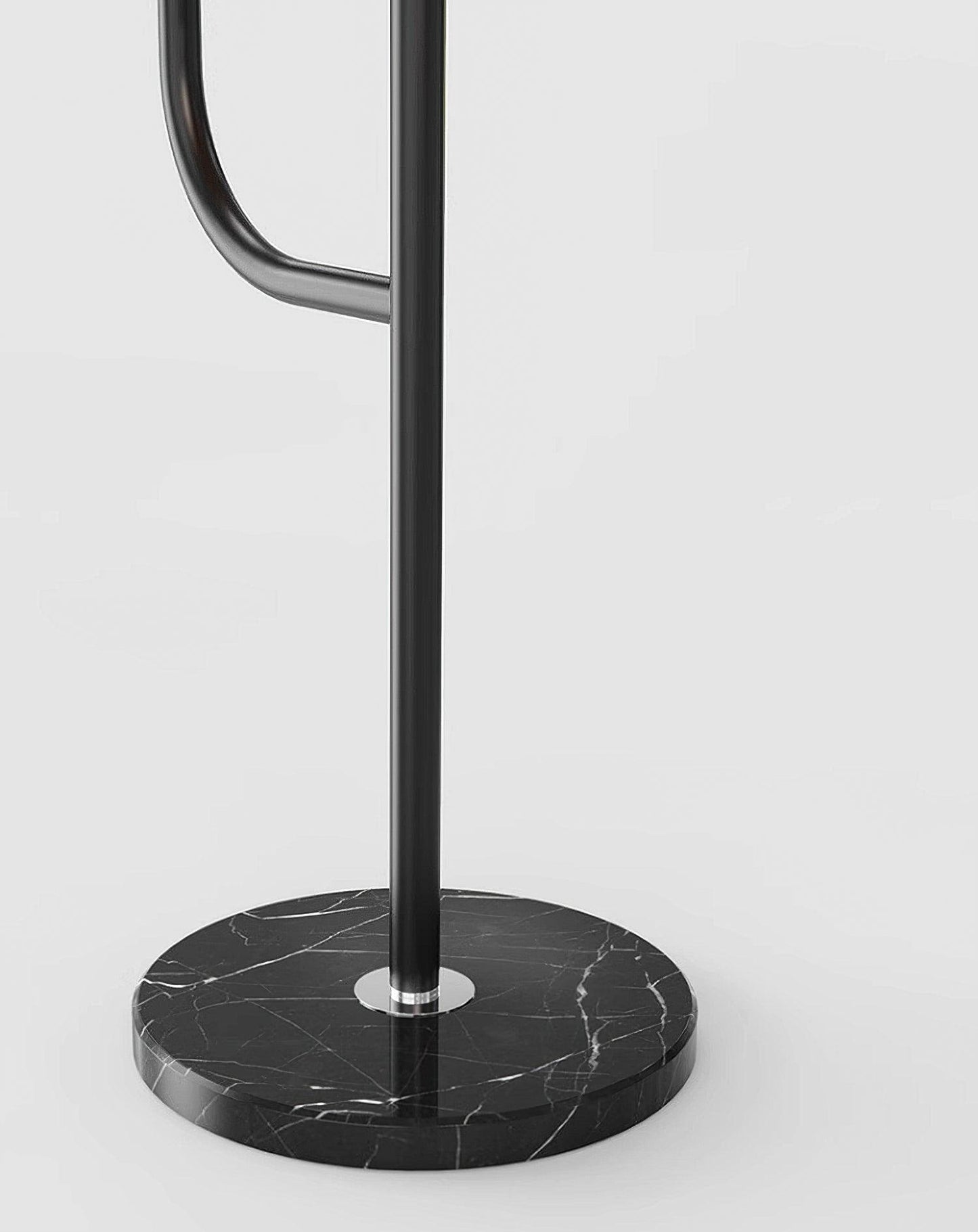 Ozz Floor Lamp - Modern LED Metal & Marble Design, Black Gold