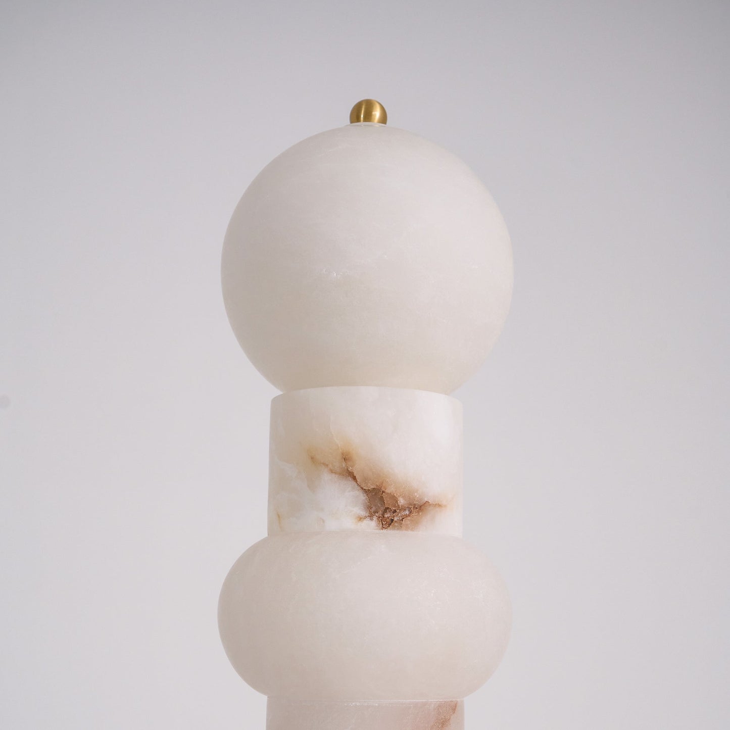 Spanish Alabaster Floor Lamp with LED Light - Modern Design