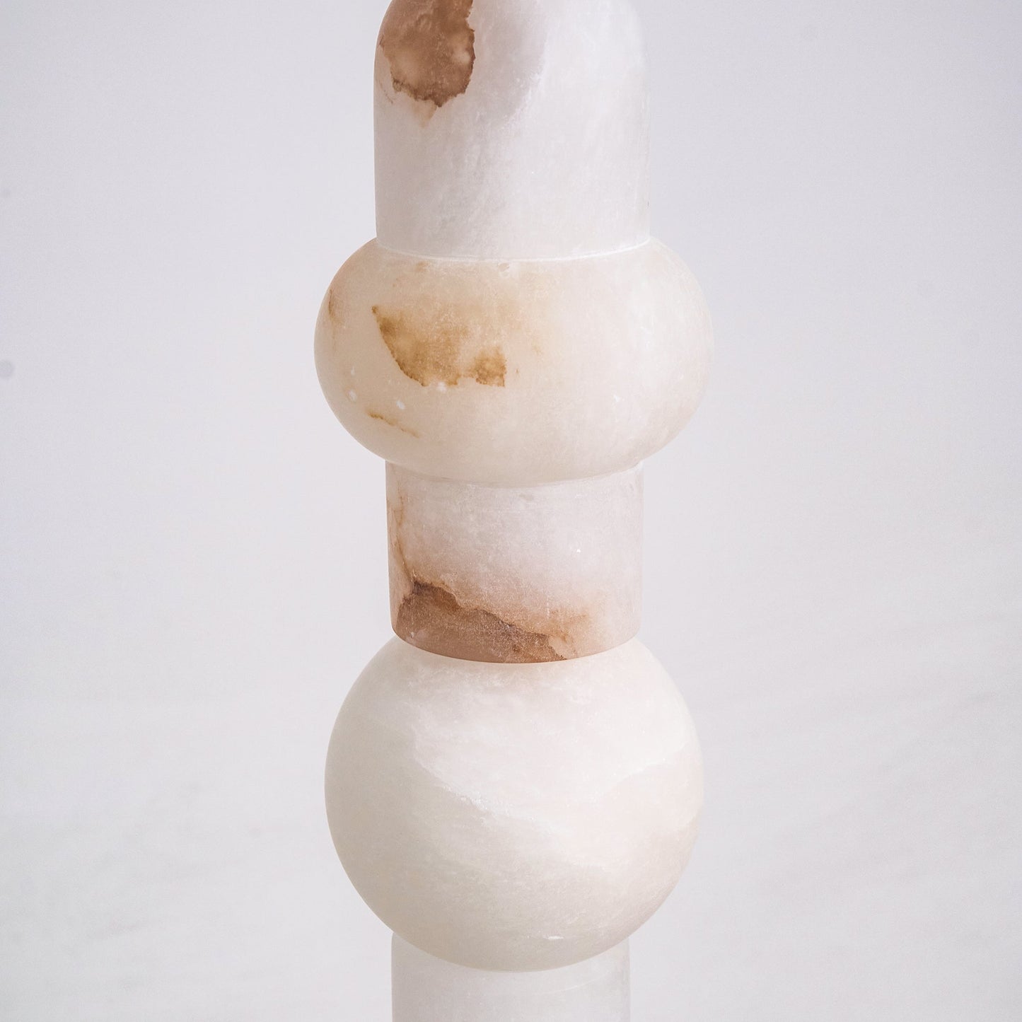 Spanish Alabaster Floor Lamp with LED Light - Modern Design