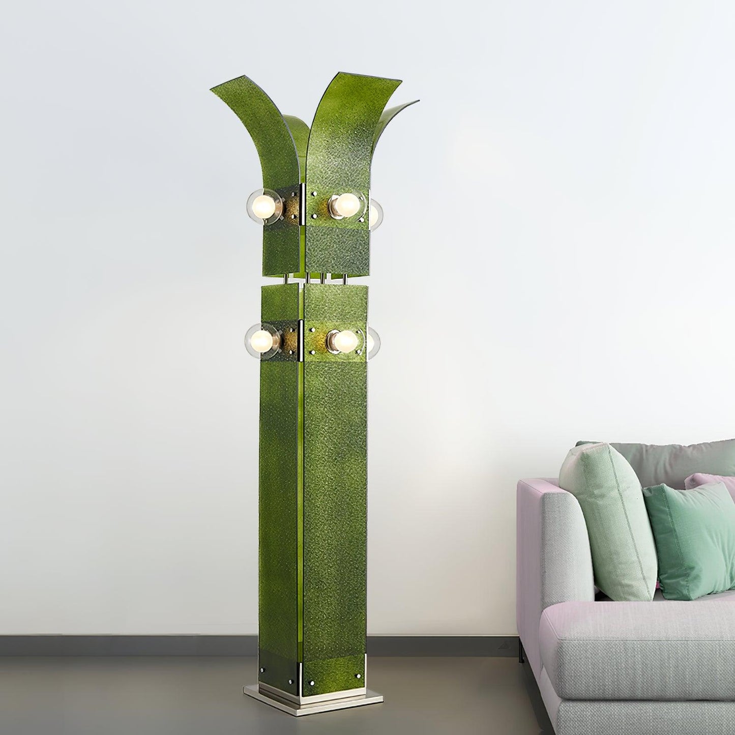 Palm Tree Floor Lamp with LED Light - Tropical Decor