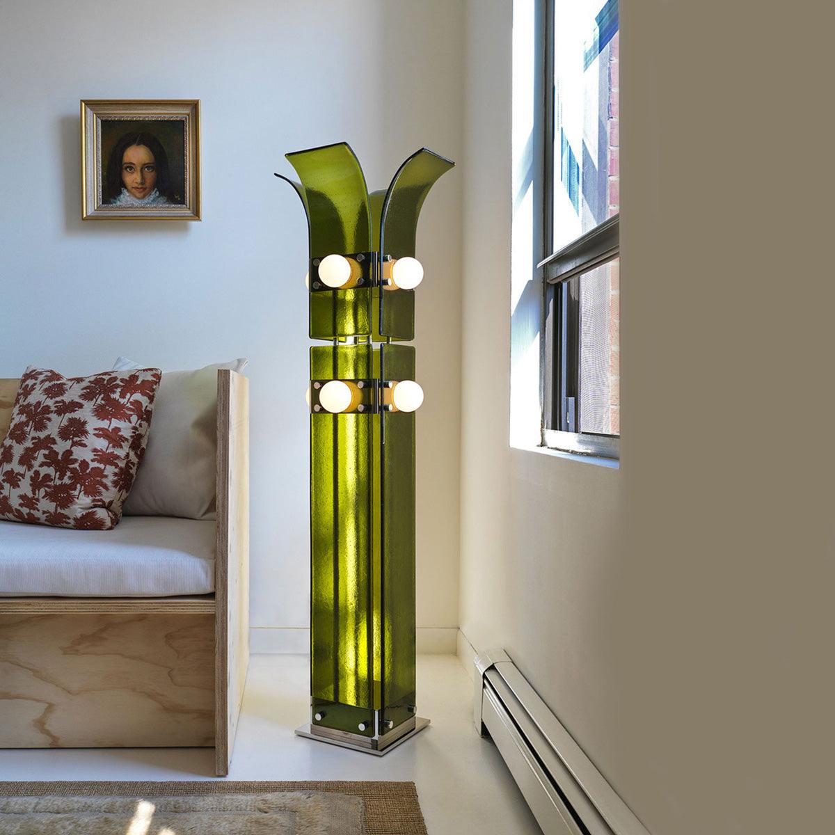 Palm Tree Floor Lamp with LED Light - Tropical Decor