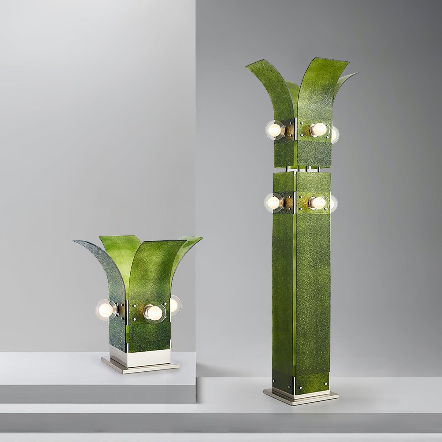 Palm Tree Floor Lamp with LED Light - Tropical Decor