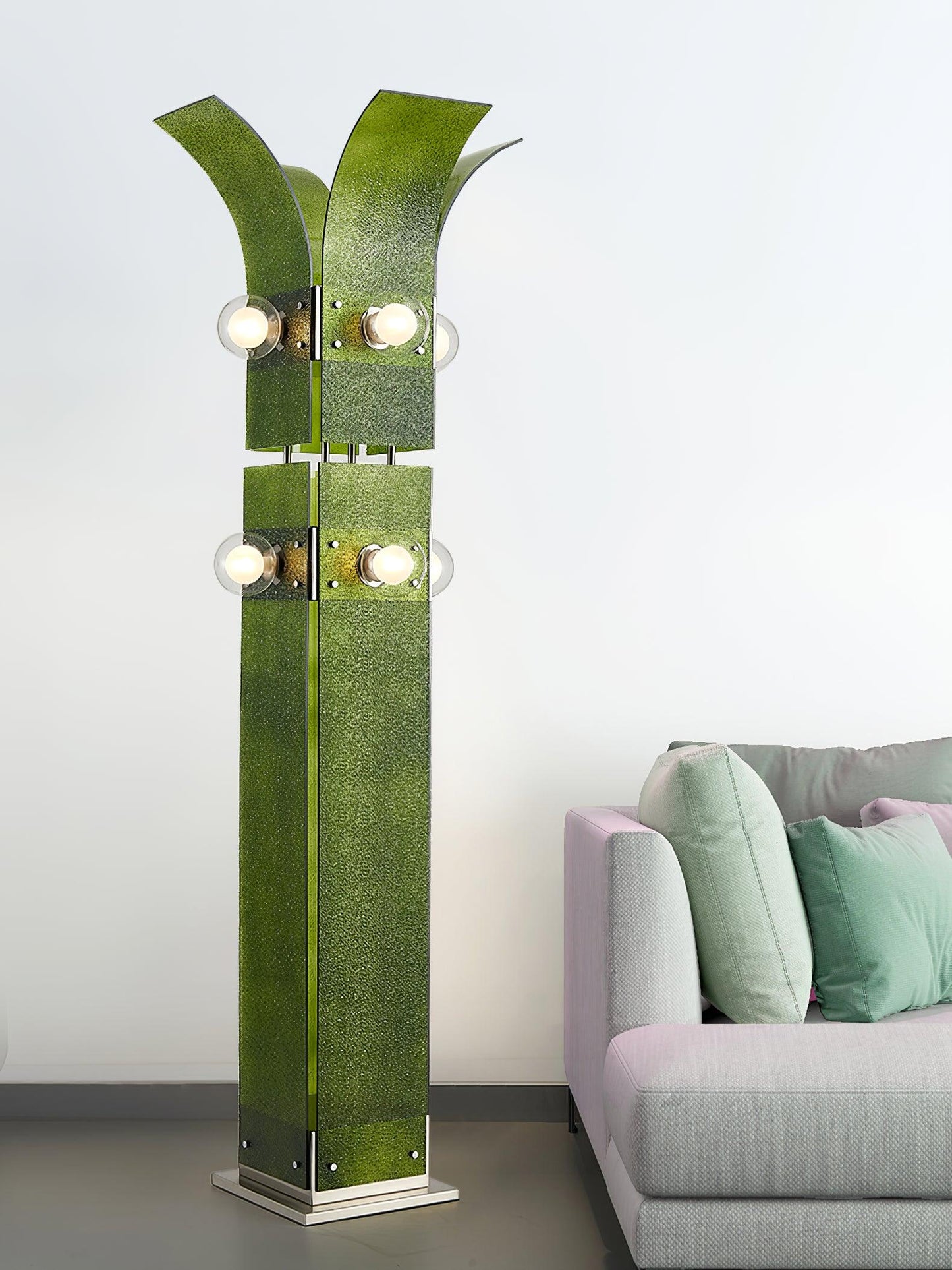 Palm Tree Floor Lamp with LED Light - Tropical Decor