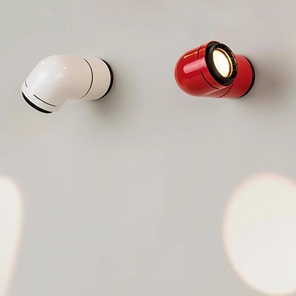 Petit Tatu Wall Light - LED Sconce, Red/White Finish, Indoor