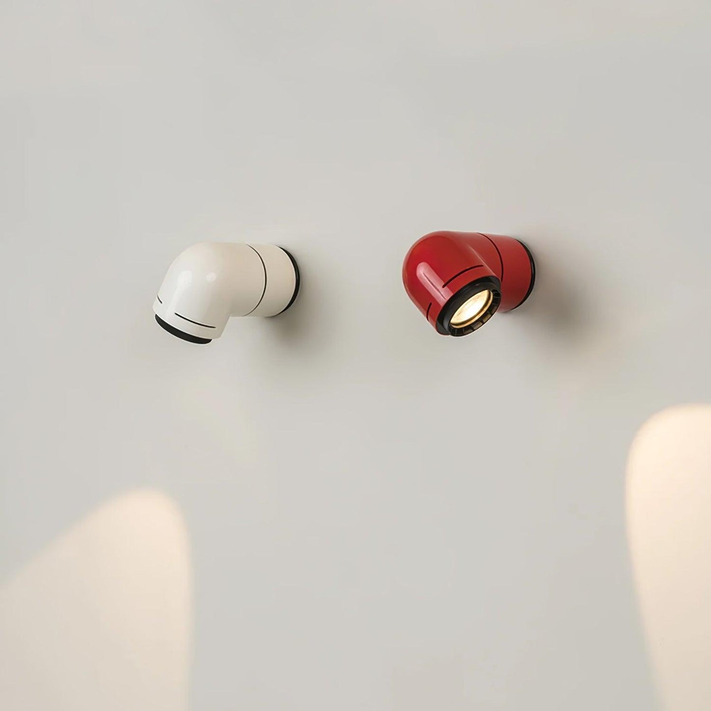Petit Tatu Wall Light - LED Sconce, Red/White Finish, Indoor