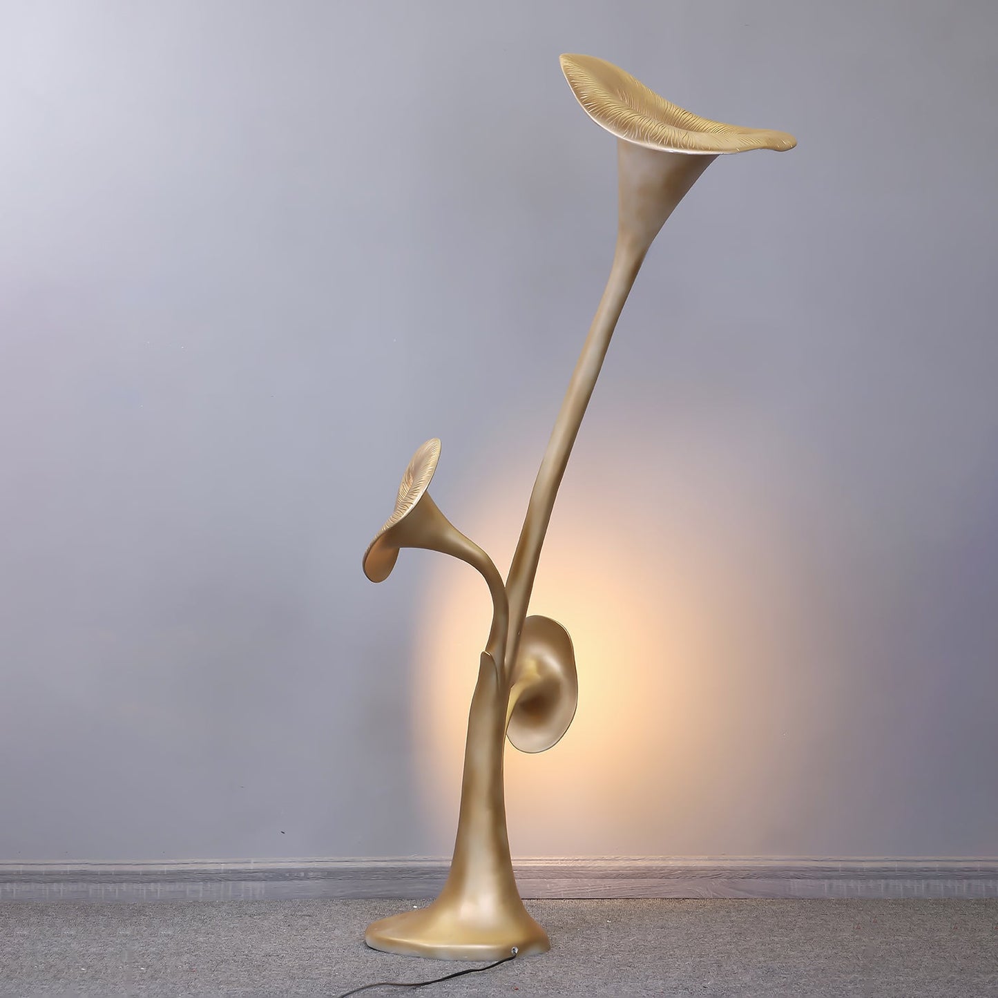 Petunia Sculpture Floor Lamp with Dimmable LED Light