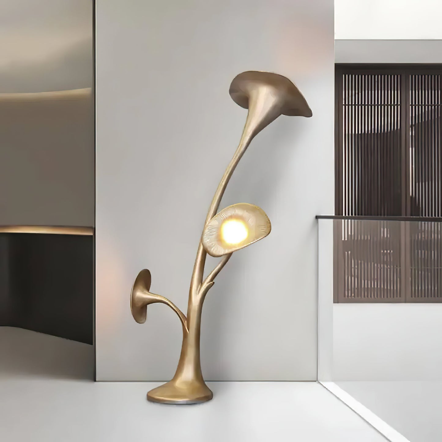 Petunia Sculpture Floor Lamp with Dimmable LED Light