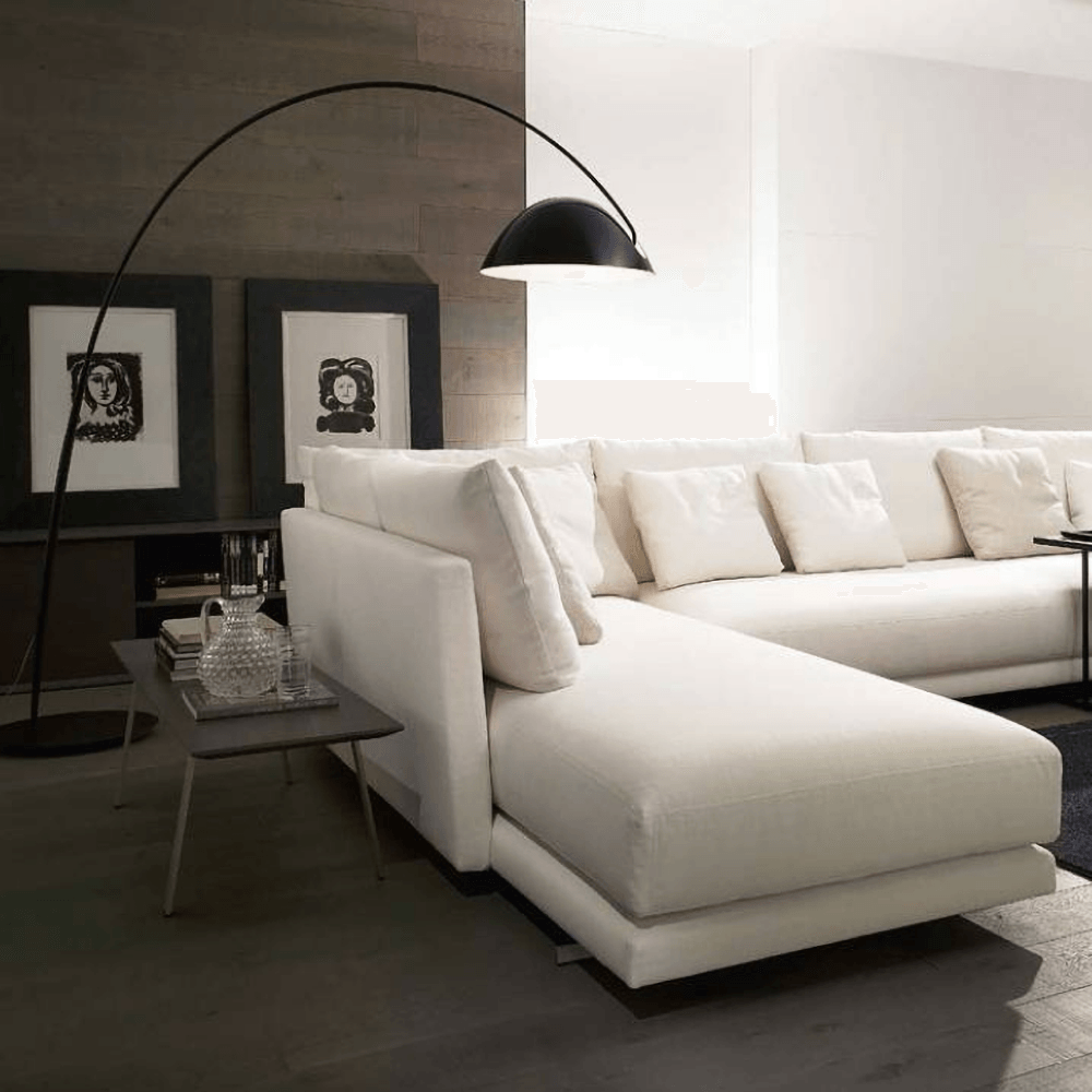 Verse Arc Floor Lamp - Scandinavian Design, LED, Black