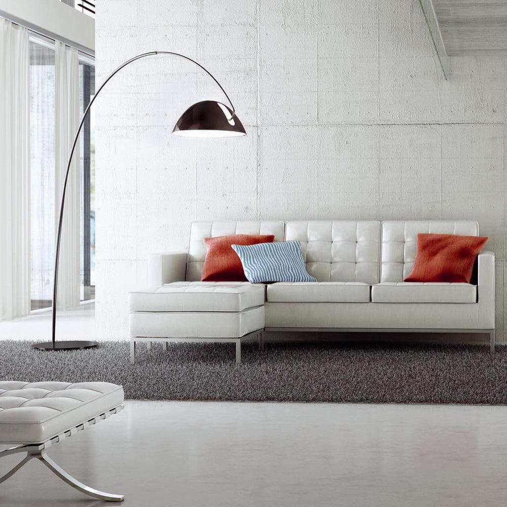 Verse Arc Floor Lamp - Scandinavian Design, LED, Black