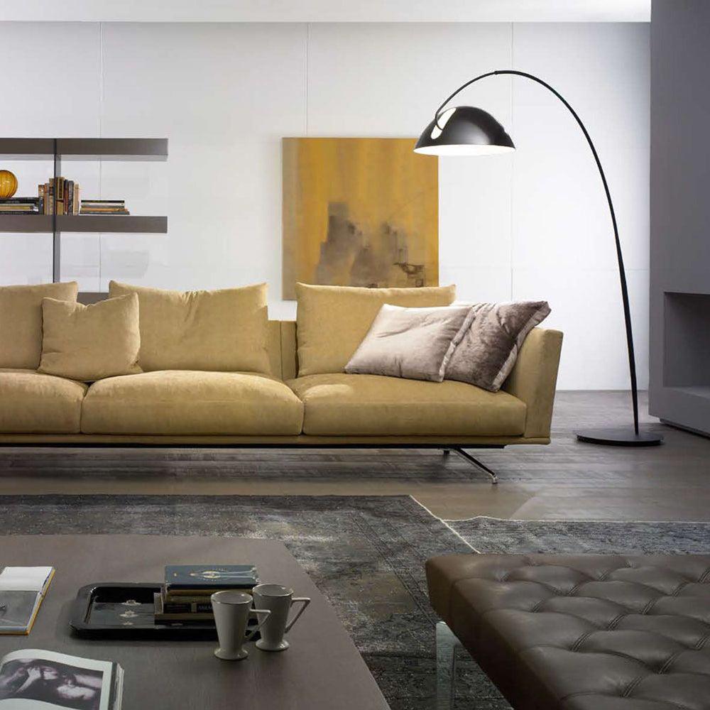 Verse Arc Floor Lamp - Scandinavian Design, LED, Black