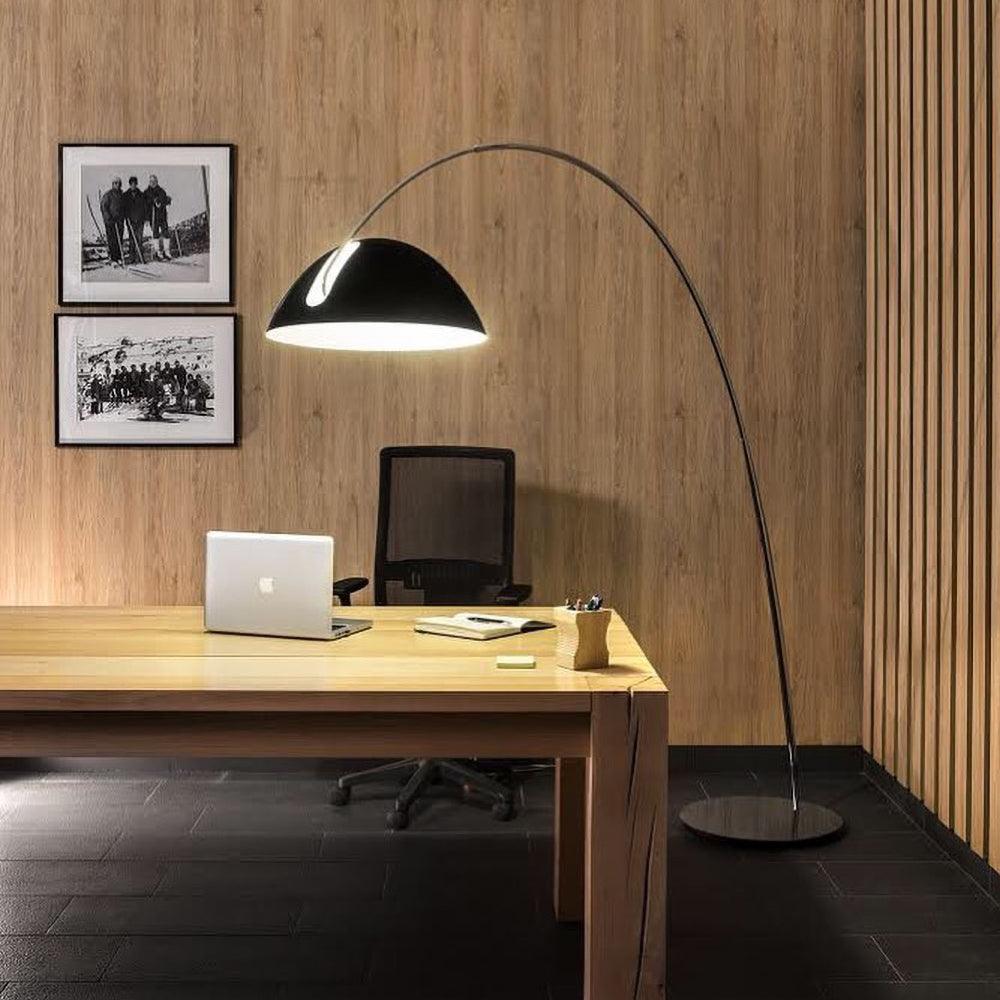 Verse Arc Floor Lamp - Scandinavian Design, LED, Black