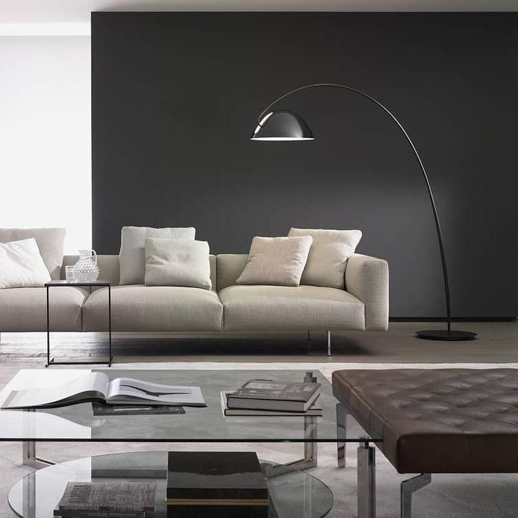 Verse Arc Floor Lamp - Scandinavian Design, LED, Black