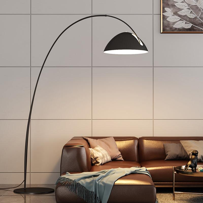 Verse Arc Floor Lamp - Scandinavian Design, LED, Black