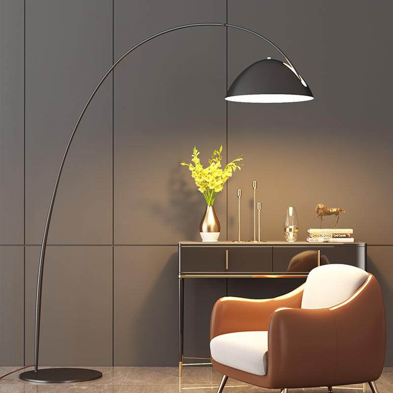 Verse Arc Floor Lamp - Scandinavian Design, LED, Black
