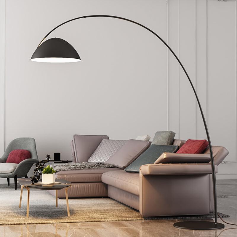 Verse Arc Floor Lamp - Scandinavian Design, LED, Black