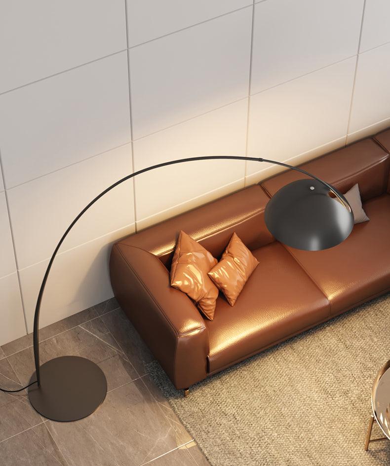 Verse Arc Floor Lamp - Scandinavian Design, LED, Black