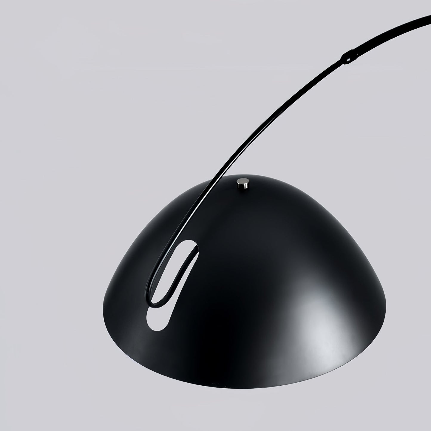 Verse Arc Floor Lamp - Scandinavian Design, LED, Black