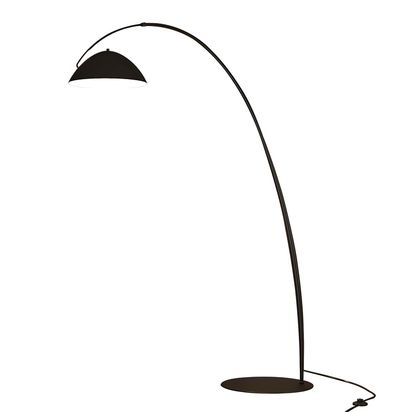 Verse Arc Floor Lamp - Scandinavian Design, LED, Black