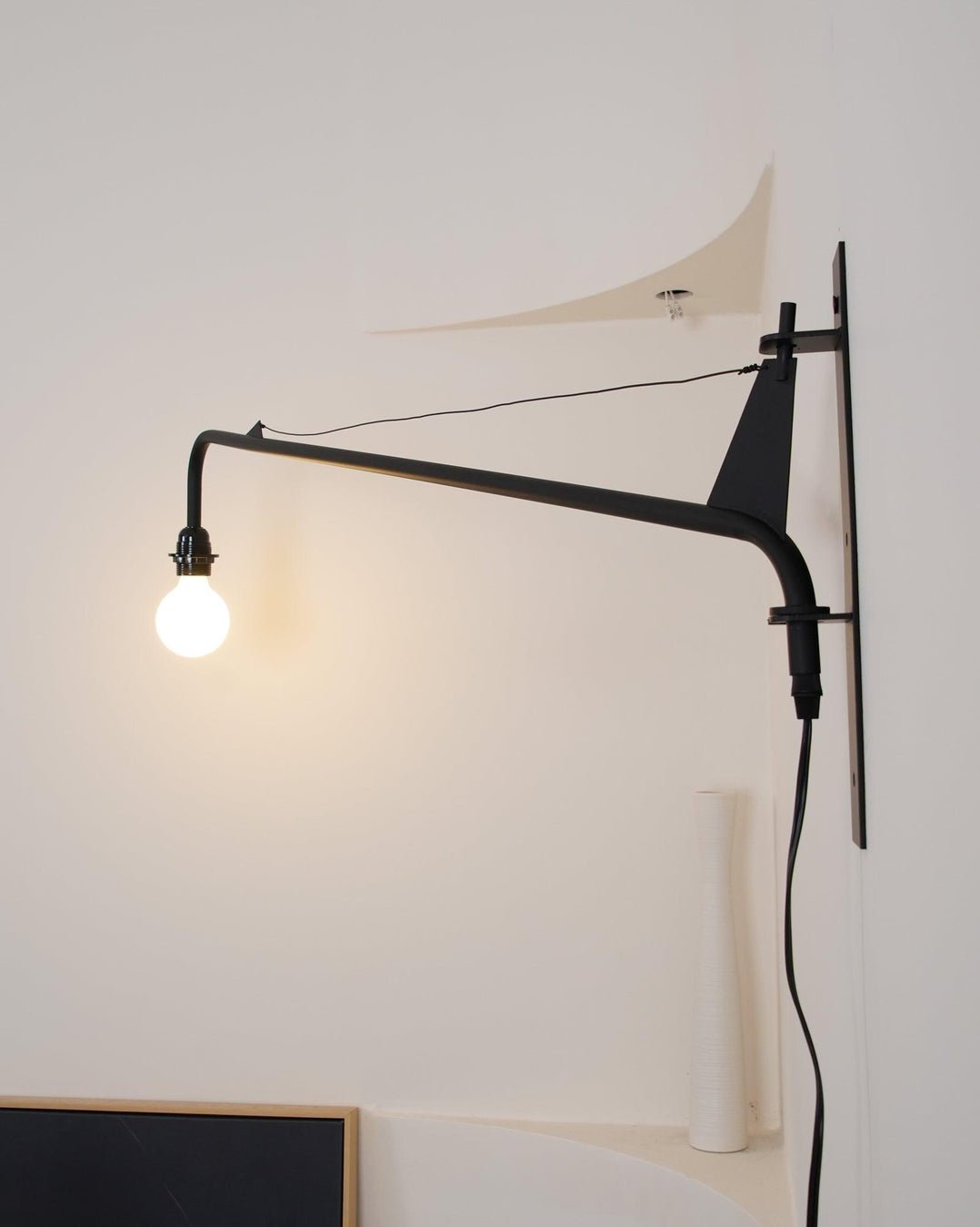 Prouve Petite Potence Wall Lamp LED Black Metal Indoor
