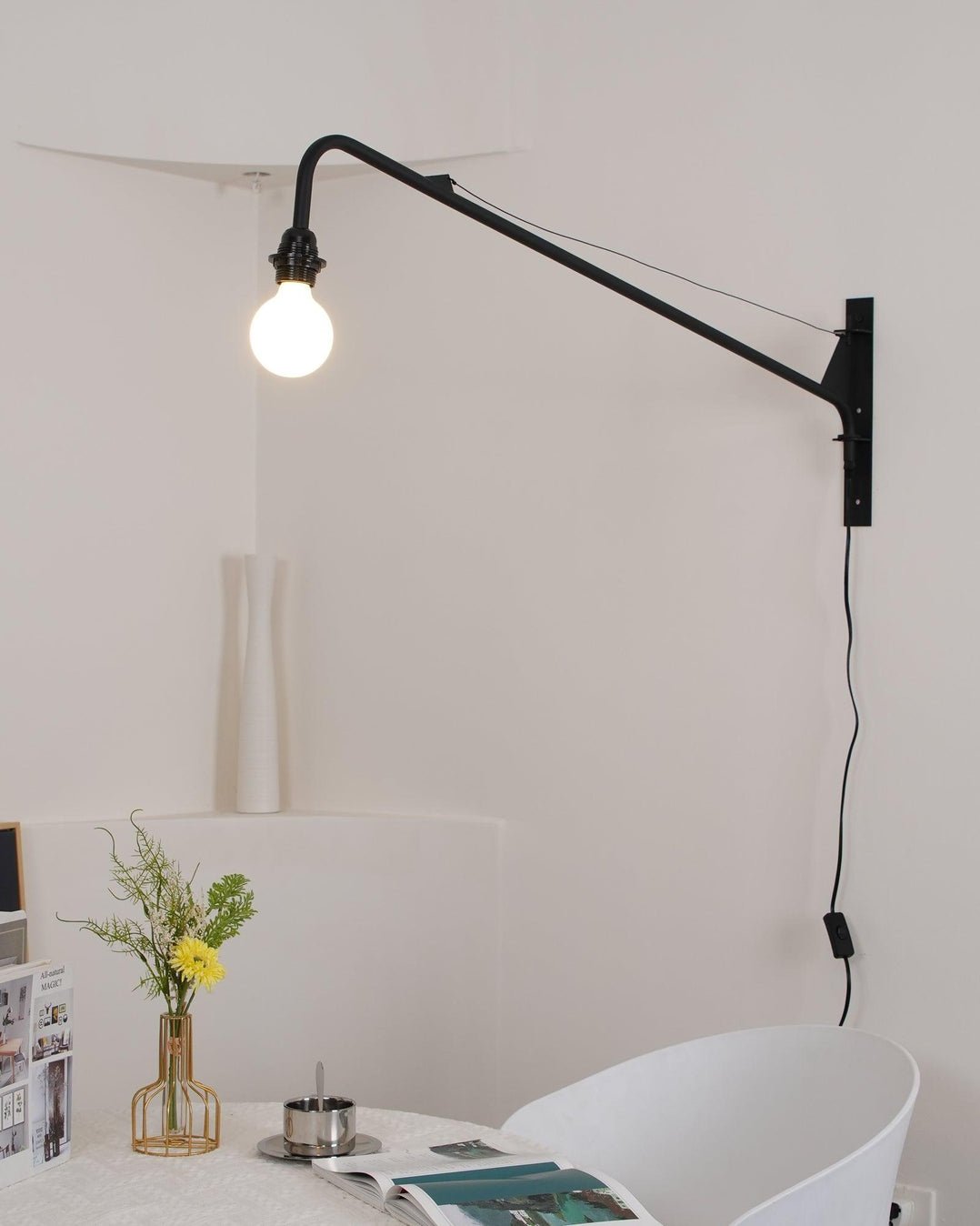 Prouve Petite Potence Wall Lamp LED Black Metal Indoor