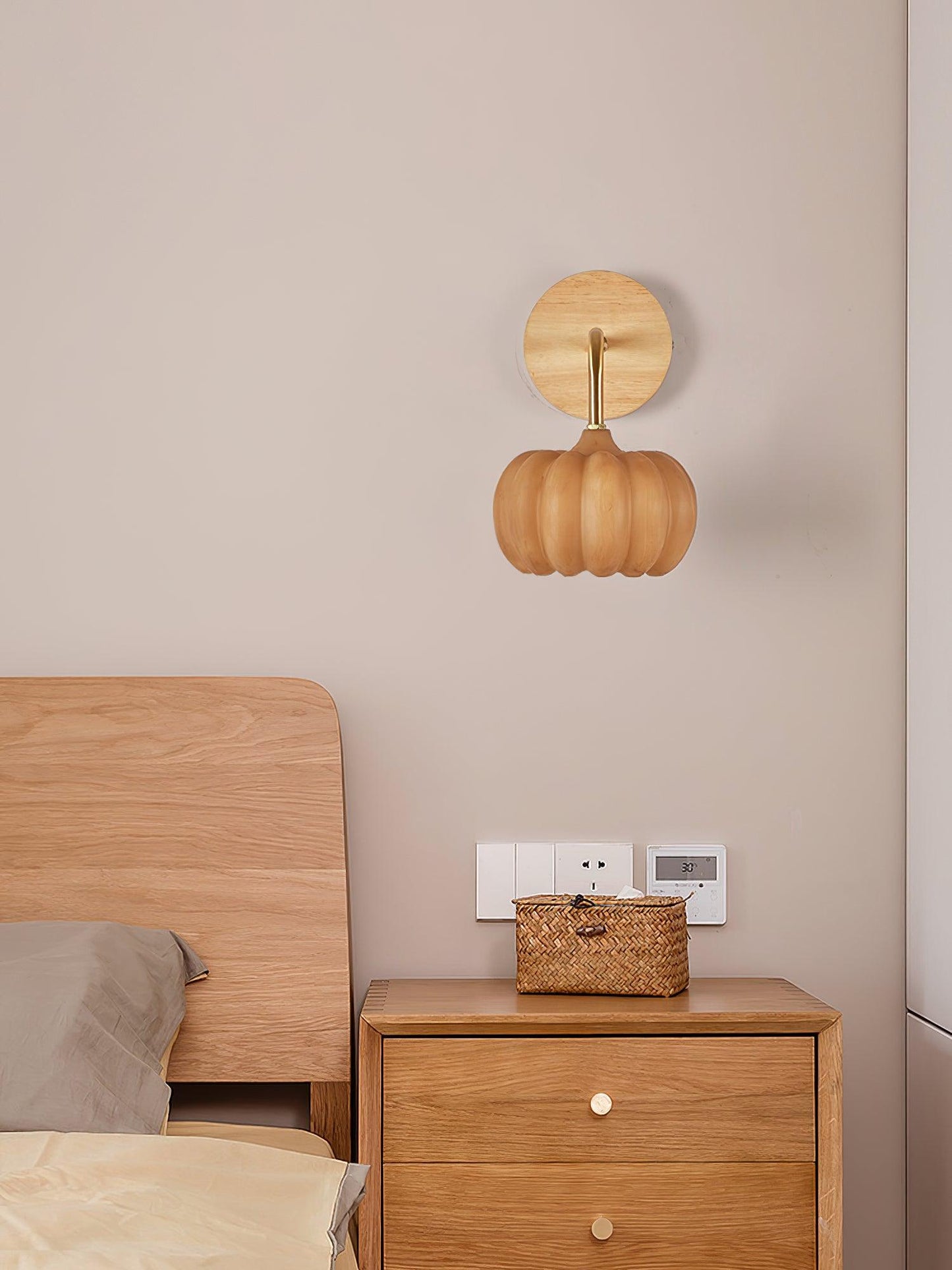 Pumpkin Wall Light - LED Indoor Decorative Lighting - Set of 2