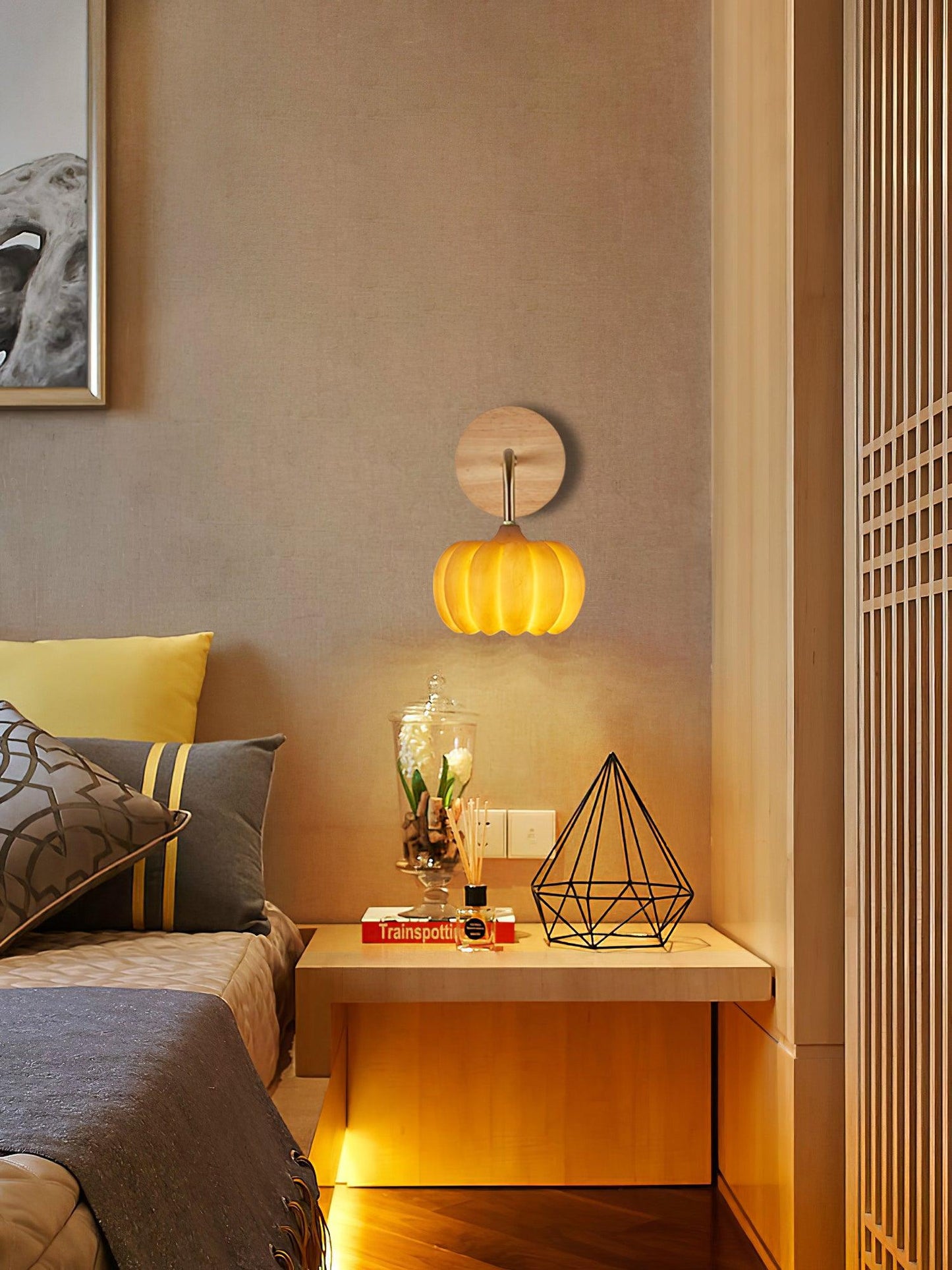 Pumpkin Wall Light - LED Indoor Decorative Lighting - Set of 2