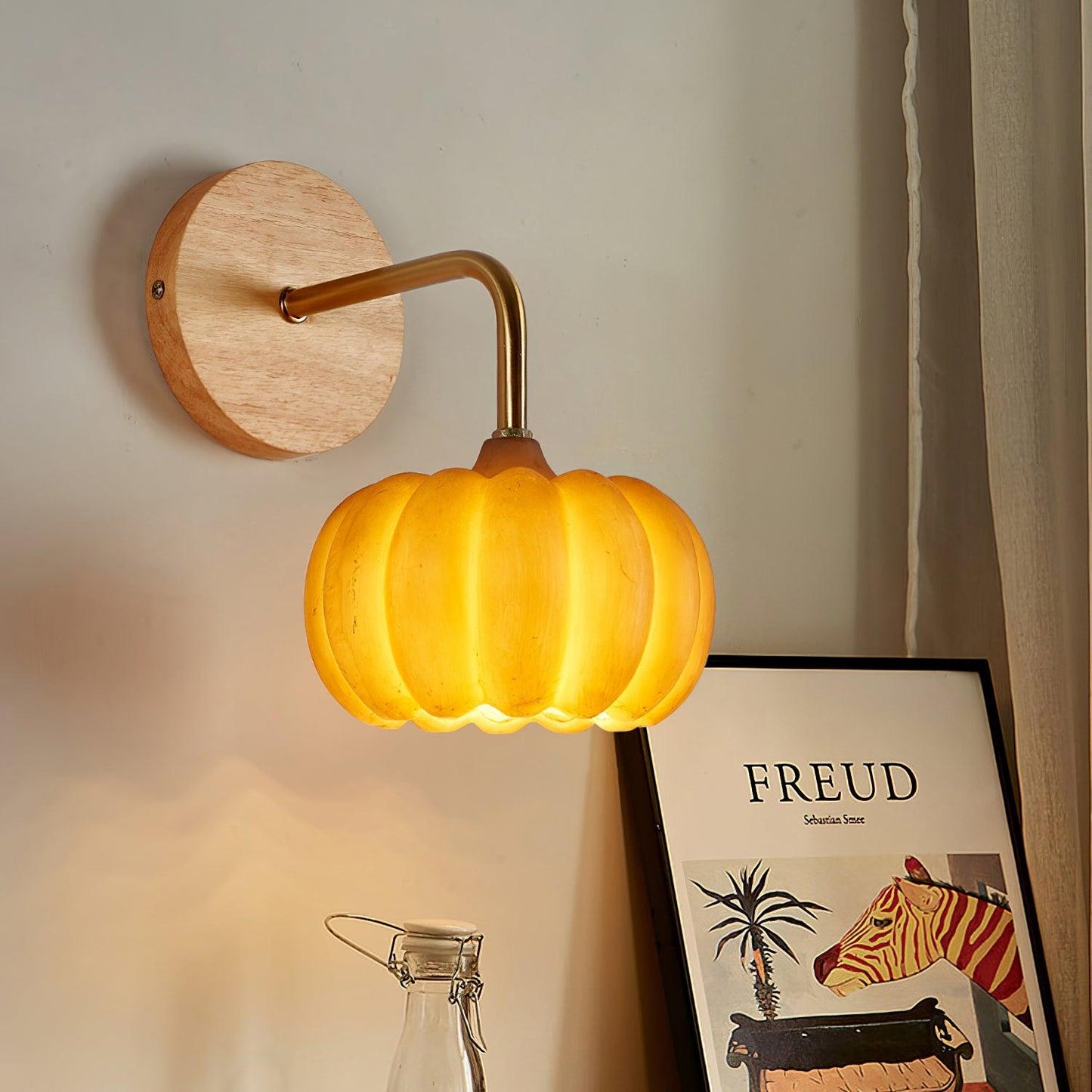 Pumpkin Wall Light - LED Indoor Decorative Lighting - Set of 2