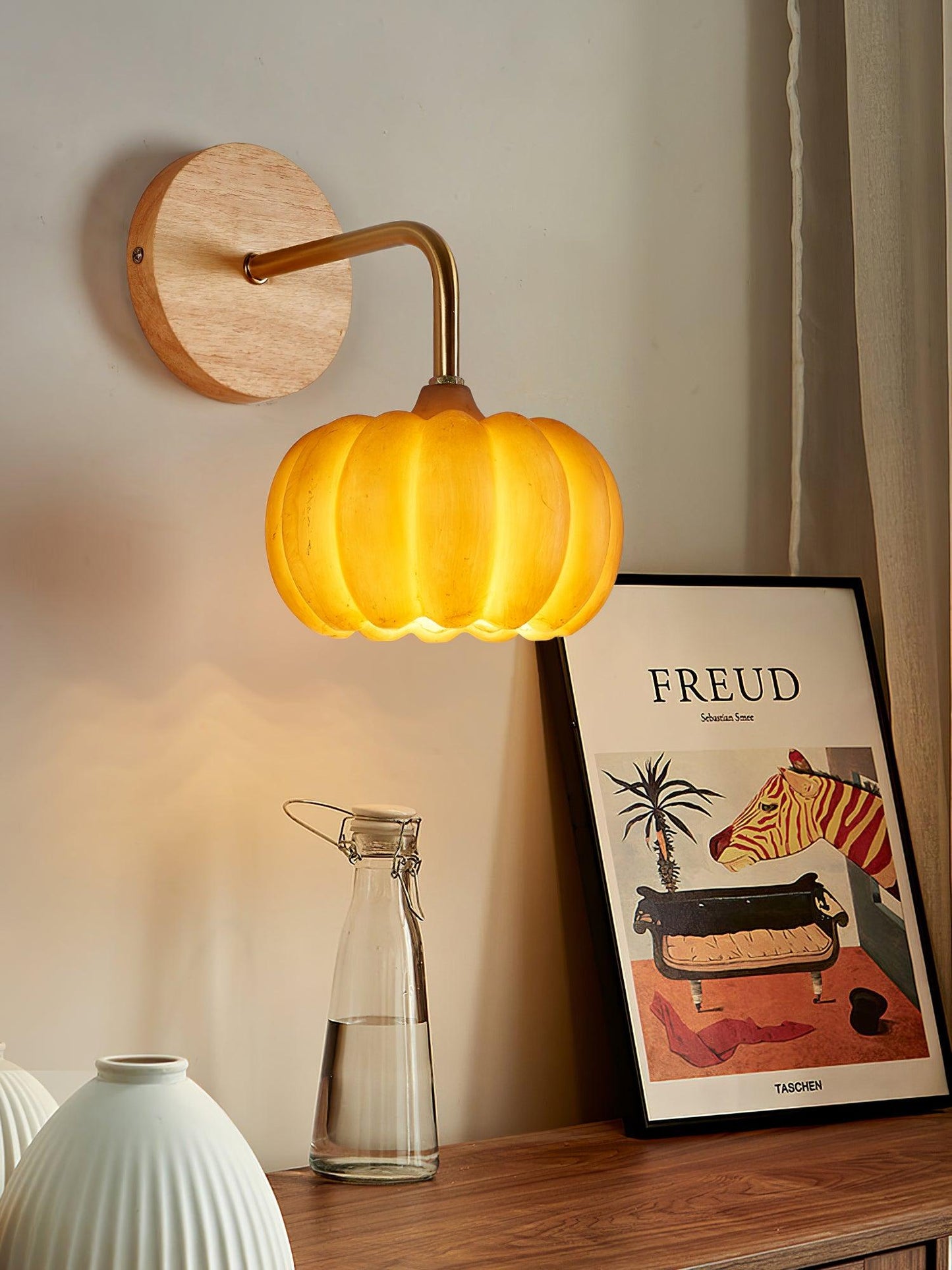 Pumpkin Wall Light - LED Indoor Decorative Lighting - Set of 2