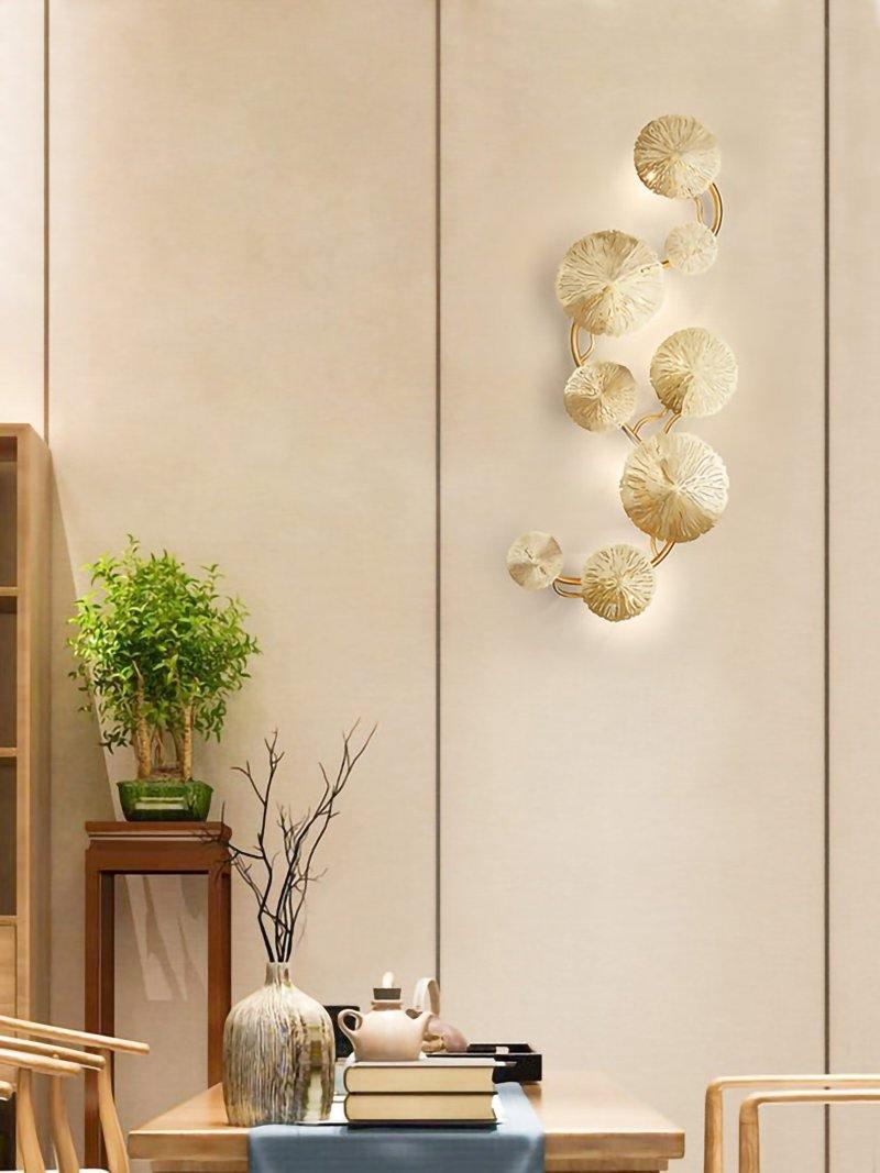 Lotus Leaf Wall Sconce LED Light Fixture for Indoor Use